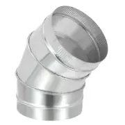 7" OD Elbow 45 Degree Duct Pipe Connector HVAC Ventilation Flue Tube