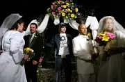 Actor Ashton Kutcher marries two couples at the Hard Rock Hotel & - Old Photo