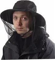 [Comebachome] Fishing Hat Wide Brim UV Protection Bucket Hat Breathable Beach Hat with Mesh Screen & Chin Strap Fast Drying Polyester Outdoor Sun Hat for Men Women, Bucket Hat, Fishing Hat
