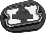 IEDZCUMC Motorcycle Front Brake Fluid Reservoir Cap Master Cylinder Cover Compatible with Harley XL 883 1200 72 48 Sportster 1200N Nightster 07-11(Style 2)