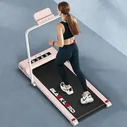 [Black Lord] Foldable Walking Pad Treadmill 2.3HP with Hand Rail, FW40-H Model, Exercise Machine Fitness Equipment Under Desk with Bluetooth APP Remote Control, Pink