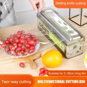 Cling Film Dispenser Holder Cutter Food Wrap Kitchen Foil Food Plastic Wrap Cut