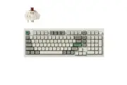 Keychron Q5 Max 96% Layout Full Assembled Knob RGB Hot-Swap Gateron Wireless QMK Custom Keyboard Brown Switch - White (KBKCQ5MP3)