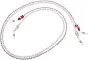 [Ciieeo] 2Pcs Beaded Glasses Chains for Women Non Slip Eyeglass Cord for Elegant Glasses Strap Stylish Accessories for Everyday Use and Special Occasions