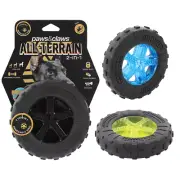 3 x Heavy Duty Dog Chew Toys Tough TPR Tyre Pet Play Bite Dental Toy 12cm