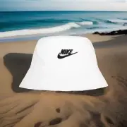 NEW Kids Nike White Bucket Apex Hat Child (4-7) UPF 40+ Beach Protect From Sun