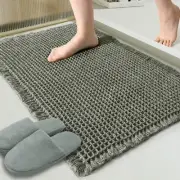 Tan Waffle Bath Mat 18x30 – Non Slip Absorbent Bathroom Rug, Machine Washable