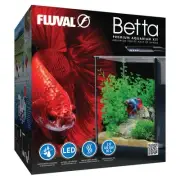 Fluval 10 LB Betta Aquarium Kit with Custom Filtration LED Lighting Heater