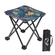 Portable Folding Camping Stool Outdoor Camping Lightweight Samll Chair Blue