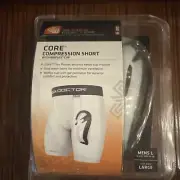 Shock Doctor Core Large 34-36 Compression Shorts Men’s Bioflex Cup White New
