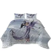 Fantasy Art the Purple Dream Catcher Fairy Coverlet
