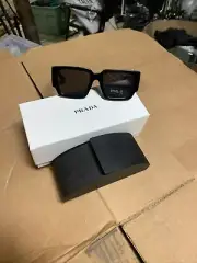 PRADA SPR 12Z Unisex Square Acetate Sunglasses Eyewear (New without Tags