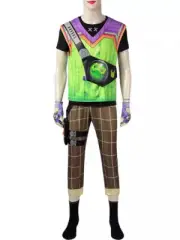 Valorant Cosplay Gekko Agent Costume Men Vest T-shirt Pants Outfits Full Set