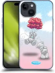Head Case Designs Officially Licensed Me to You Heart Balloons Classic Tatty Teddy Gel Case [Military Grade Protection] Compatible with Apple iPhone 15 and Compatible with MagSafe