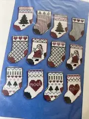 Vtg Sealed 12 Christmas Cross Stitch Ornaments Kit Better Homes & Gardens