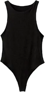 [QionWon] Bodycon Bodysuit Lady Slim Fit Vest Romper Stretchy