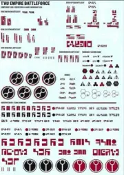 T'au Empire Battleforce - Transfer Sheet/Decals - Warhammer 40K
