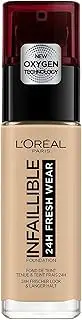 L'Oreal Paris Liquid Foundation, Lightweight And Full-Coverage, Infallible, 30 ml, 120 Vanilla