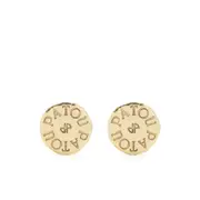 [Patou] Patou Logo-engraved Coin Earrings ONE SIZE GOLD