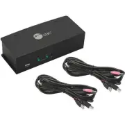 SIIG 2x1 Dual View USB HDMI KVM Switch - 4K 30Hz (cekv0711s1)