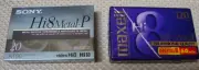 2 New Sony and Maxell Hi8 mm Blank Cassette Metal Particle Video Tapes