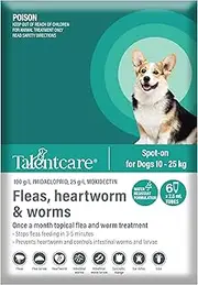 TALENTCARE SPOT-ON DOGS 10-25 KG 6 PACK