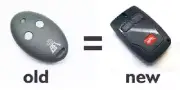 BFT Mitto 2 Two Button Garage Door Remote Control Transmitter Replacemet KeyFob.