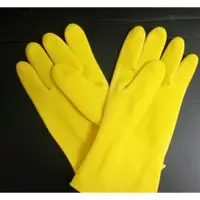 在飛比找蝦皮購物優惠-強韌耐磨型12雙 黑色 黃色 獵人牌 橡膠手套 工業用手套 