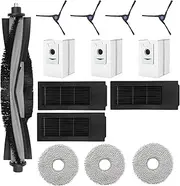 [Lejapwat] 14Pcs Accessories Kit Fit for Ecovacs Deebot X2 Omni X2 Pro DEX86 Robot Vacuum, Replacement Parts with Main Brush, Filter, Dust Bag, Side Brush, Mop Cloths
