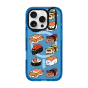 iPhone 16 Pro Impact Ring Stand Case MagSafe Compatible Sushi Cat
