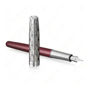 【PARKER】《派克 卓爾致臻 18K F尖 典藏紅鋼筆》買就送派克鋼筆墨水！