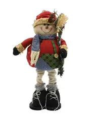 RED & GREEN SNOWMAN with Telescopic Legs