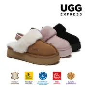 AUSTRALIAN SHEPHERD® UGG Slippers Wool Platform Removable Strap Slingback Muffin