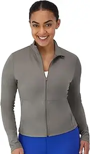 [Hanes] Women's Moves Workout, Soft & Stretchy Yoga, Moisture-Wicking Full-Zip Studio Jacket