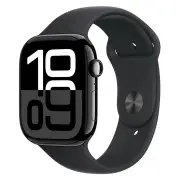Apple Watch 46mm S10 GPS + Cellular - Jet Black Aluminum Case with Black Band