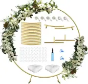 Extra Large Wedding Arch for Ceremony 7 Ft, Metal Balloon Arches Backdrop Sta...