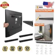 Low-Profile No-Stud TV Mount for 22-55 Inch TVs - Secure, Sleek, & Simple