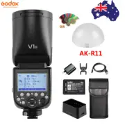 Godox V1S V1-S TTL Camera Flash Speedlite for Sony + AK-R11 Diffuser Dome