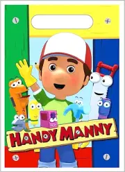 New in Package Plastic Hallmark Handy Manny Treat Bags 8 count