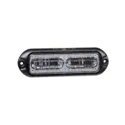 Narva 12-24V High-Powered LED Warning Light Red/White with 10 Flash Patterns
