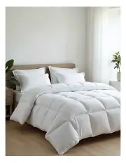 [Royal Comfort] 95% Goose Feather 5% Down 500GSM All Seasons Quilt in White