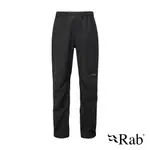 [阿爾卑斯戶外] RAB DOWNPOUR ECO PANTS 透氣防水長褲 男款 黑色 #QWG84