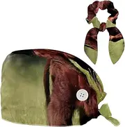 [YTYVAGT] Scrub Caps Women,Scrub Hats Suitable for Women,Animal Cool Cattle