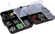 212Pcs Fishing Accessories Set Multifunctional Lure Tackle with Storage Box for Fishing Enthusiasts
