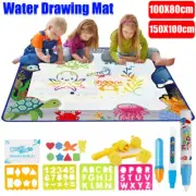 100x80cm Large Magic Water Drawing Painting Mat Kids Aqua Doodle Board Toy Gift