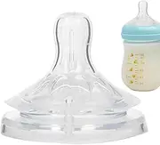 Silicone Soother Pacifier - Toddler's Petal Milk Bottle Pacifier | Wide Diameter Design Milk Bottle Accessories for Travel, Picnic, Camping, Home