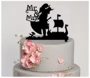 Wedding, Cake topper, Mr. and Mrs., Bride and Groom, Viking themed wedding