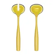 2pc Guzzini Dolcevita 28cm Salad Servers Plastic Serving Spoon/Fork Set Amber