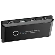 2 In 4 Out USB 3.0 KVM Switch Box High-Fast 2 PC Printer Sharing Switcher Hub d
