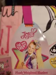 JoJo Siwa Plush Weighted Blanket 4.5 Lbs 36 in x 48 in Live Your Dream